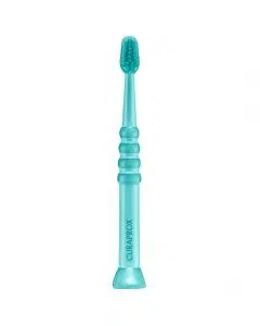 Зубная щетка детская Curaprox CS BABY с прорезиненной ручкой - Бирюзовая