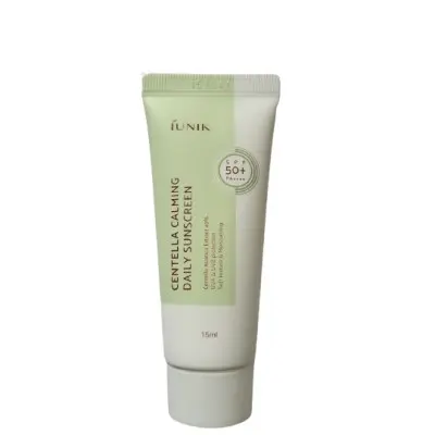 Зволожуючий сонцезахисний крем з центеллою азіатською Iunik Centella Calming Daily Moisture Sunscreen Reef-Safe UVA UVB