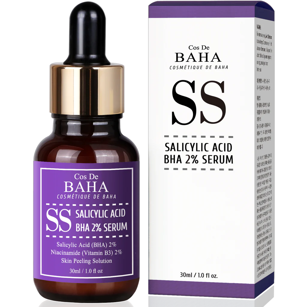 Кислотная сыворотка с салициловой кислотой Cos De Baha BHA Salicylic Acid 2% Exfoliant Serum (SS), 30 мл