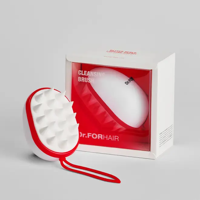 Силиконовая массажная щетка для мытья головы Dr.Forhair Cleansing Scalp Brush
