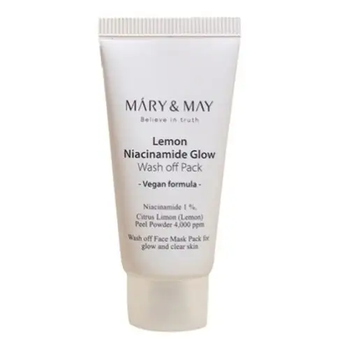 Осветляющая маска для лица Mary & May Lemon Niacinamide Glow Wash off Pack - 30 мл