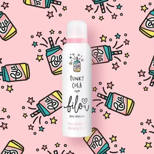 Піна для душу з ароматом шипучої коли Bilou Shower Foam Funky Cola, 200 мл