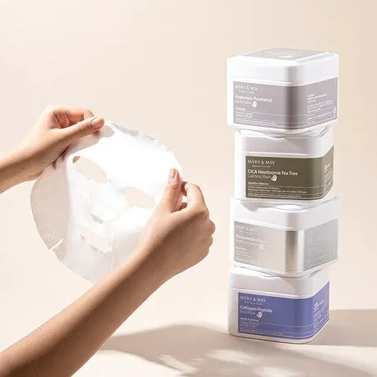 Успокаивающая тканевая маска с хаутунией Mary & May CICA Houttuynia Tea Tree Calming Mask, 30 шт