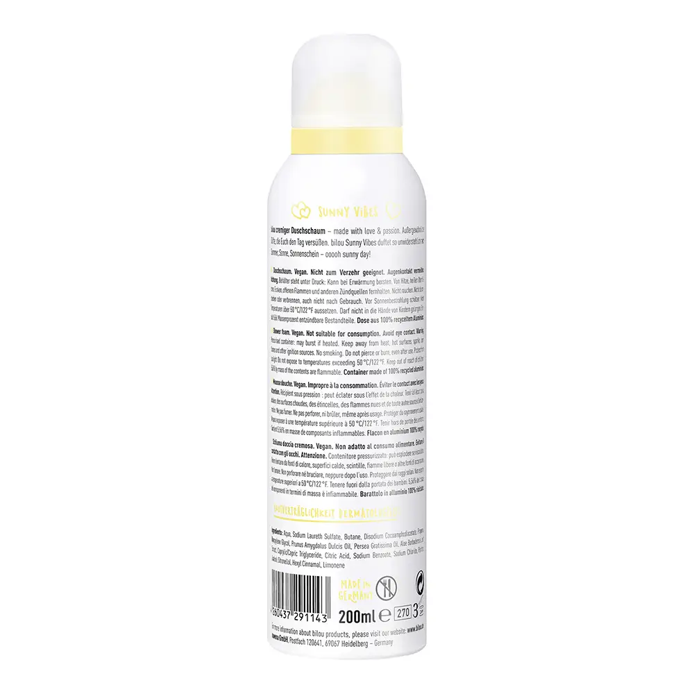 Пена для душа с ароматом освежающего сорбета Bilou Shower Foam Sunny Vibes, 200 мл