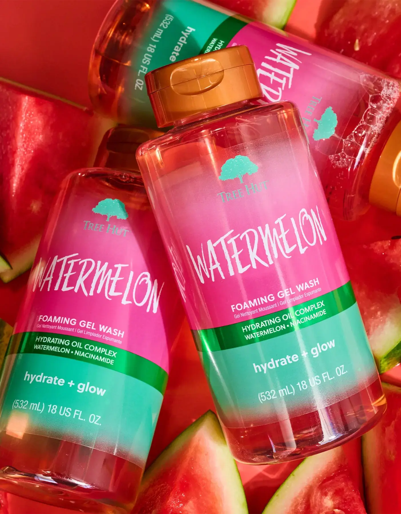Гель для душа Tree Hut Watermelon Foaming Gel Wash, 532мл