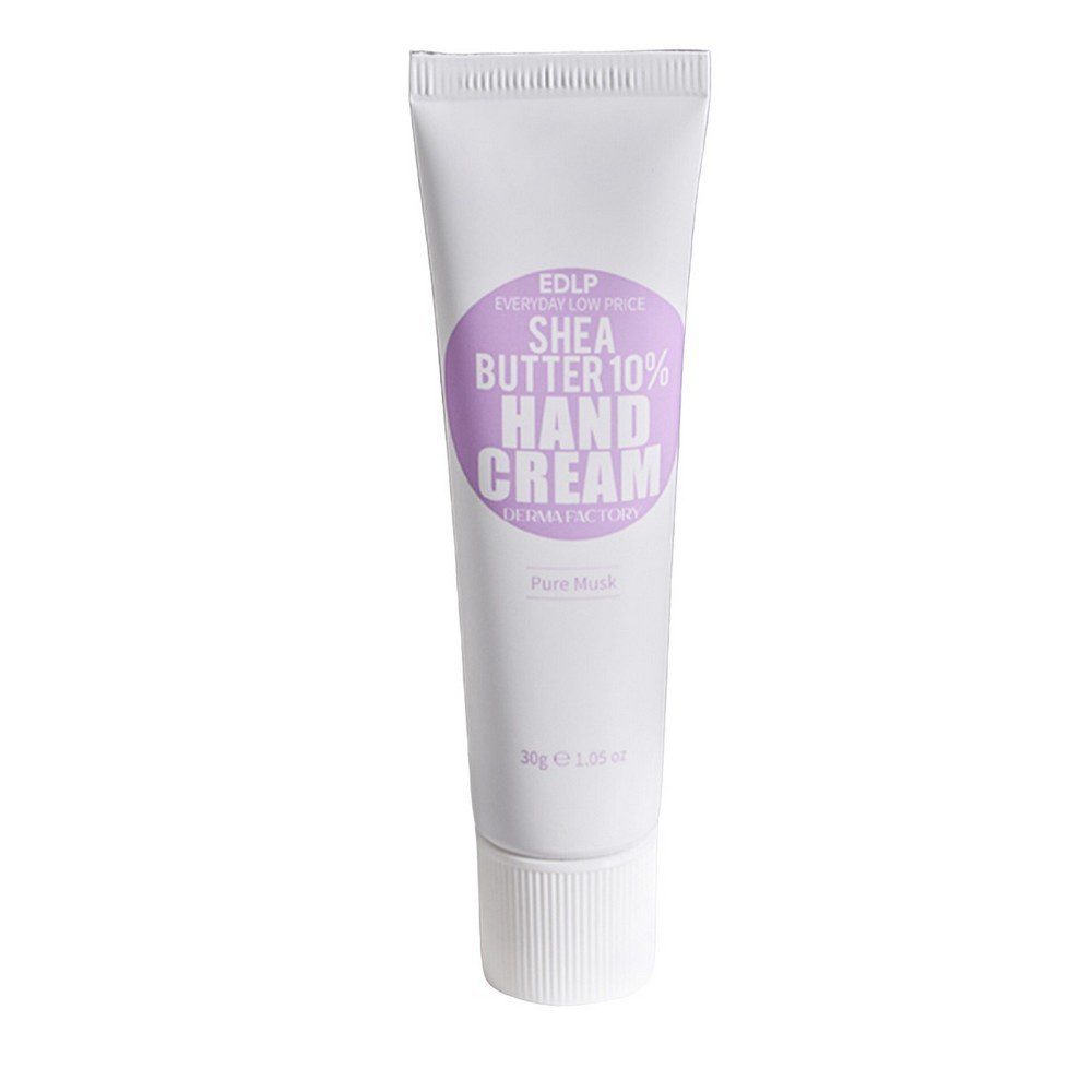 Глубоко увлажняющий крем для рук с ароматом белого мускуса Derma Factory She Butter 10% Hand Cream Pure Musk, 30 мл