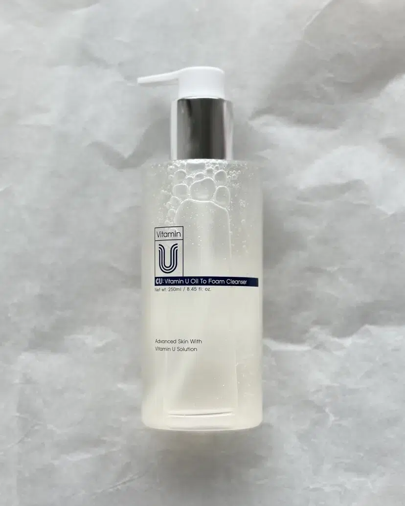 М`яка очищуюча гідрофільна олія-пінка з вітаміном U Cuskin Vitamin U Oil To Foam Cleanser, 250 мл