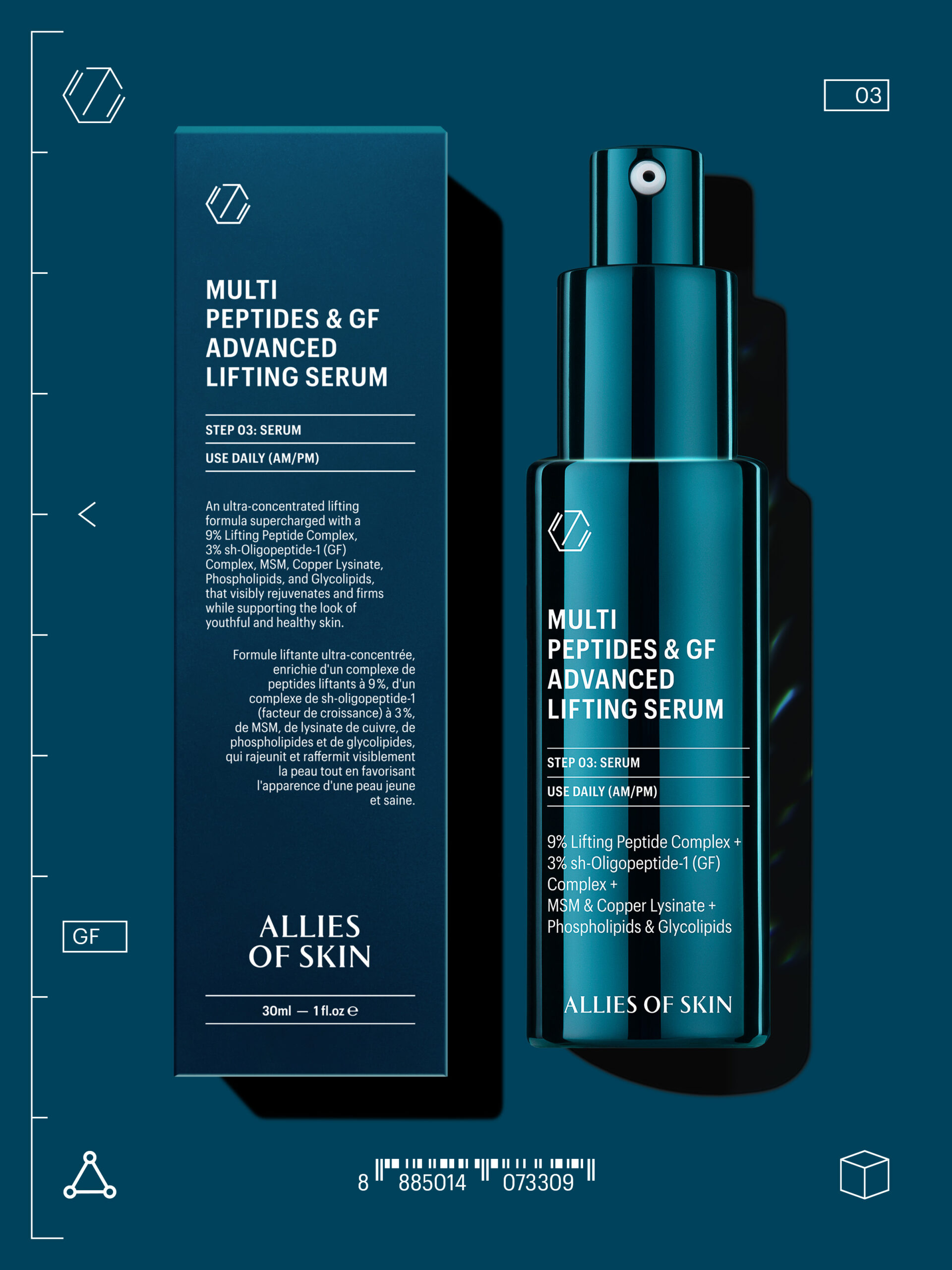 Мультипептидна сироватка з ефектом ліфтингу Allies of skin Multi