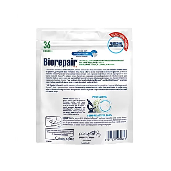 Флоссер с держателем насыщенный гидроксиапатитом BioRepair, 36 шт