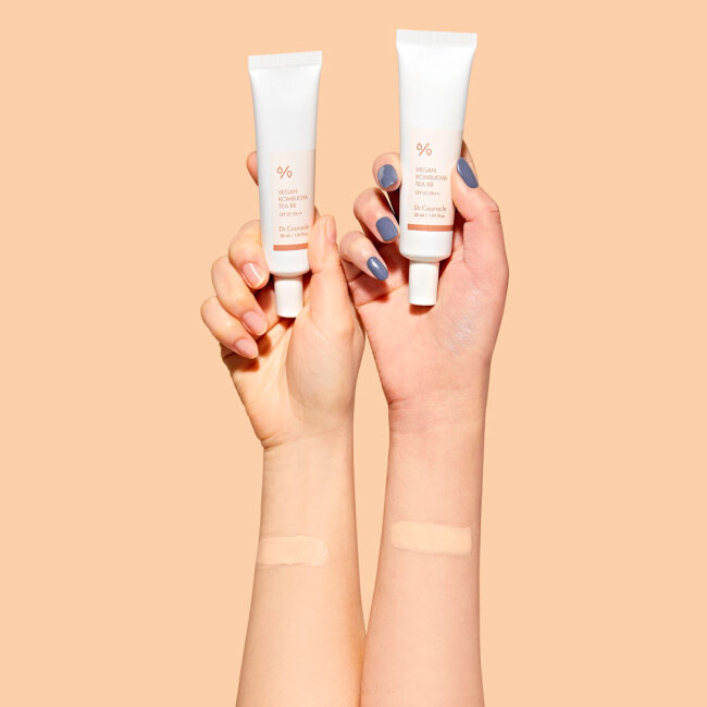 Веганский тональный ВВ-крем с экстрактом комбучи Dr.Ceuracle Vegan Kombucha Tea BB Cream, 30 мл