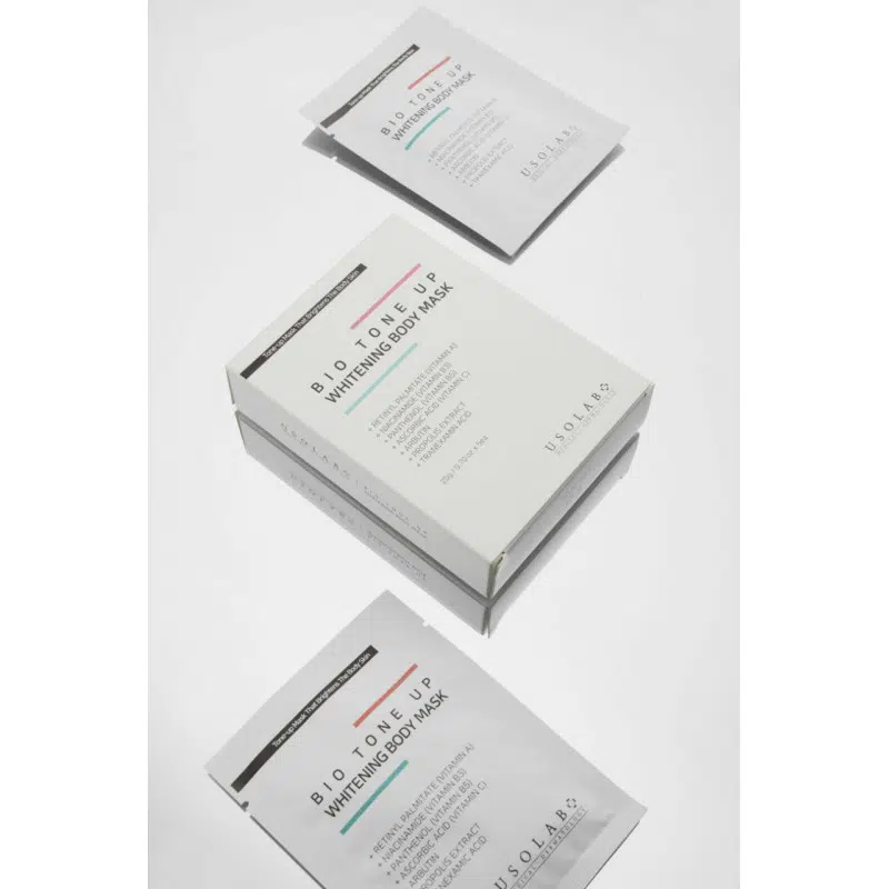 Питательная и антиоксидантная осветляющая маска для тела Usolab Bio Tone Up Whitening Body Mask, 5 шт