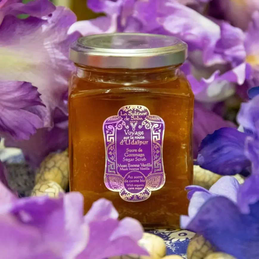 Сахарный Скраб для Тела Мускус, Ладан, Ваниль La Sultane De Saba Udaipur Sugar Scrub Musk Incense Vanilla, 300 мл