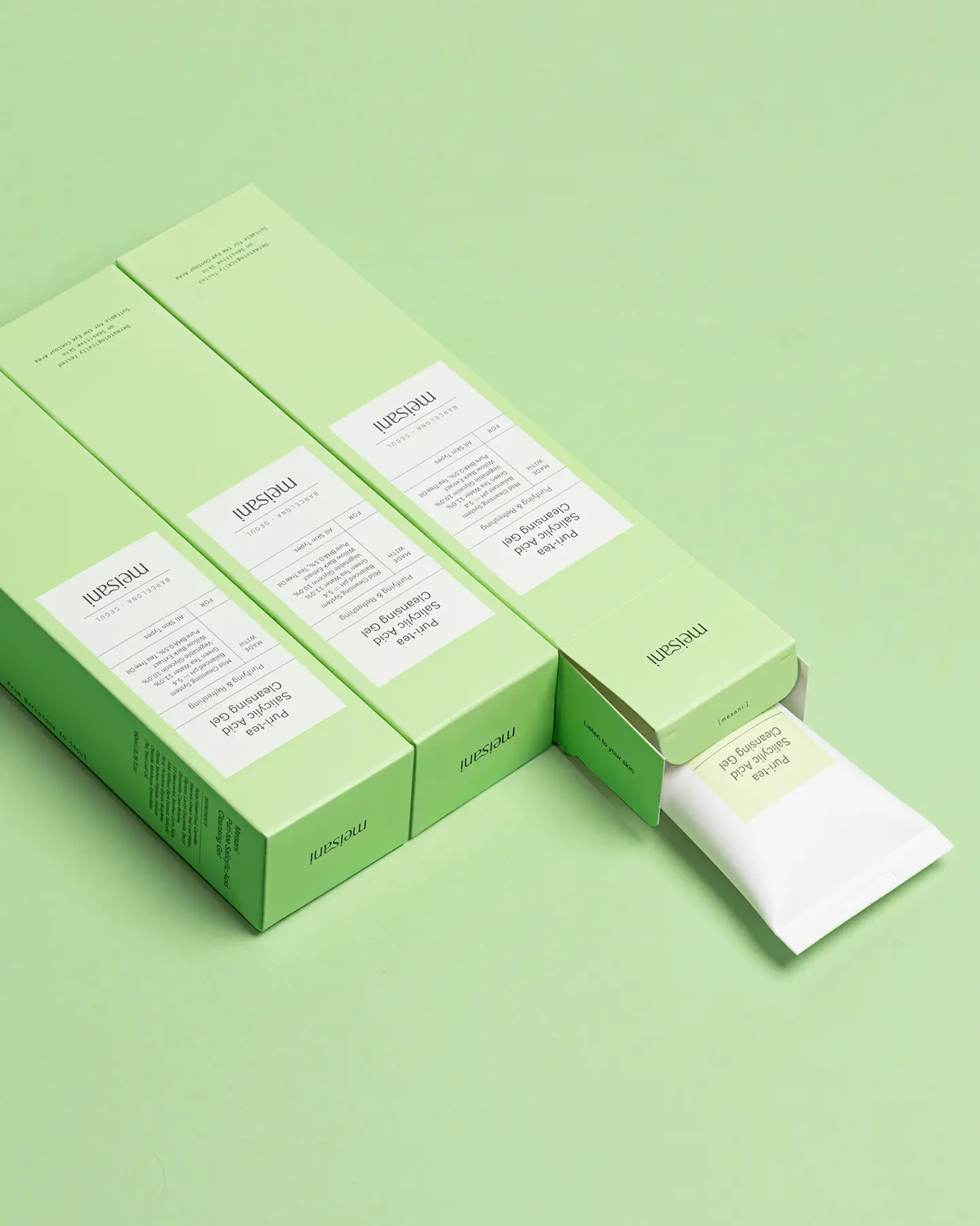 Гель для умывания с салициловой кислотой Meisani Puri-Tea Salicylic Acid Cleansing Gel, 150 мл
