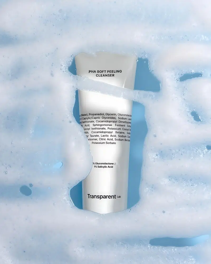 Очищуючий засіб для обличчя з ефектом пілінгу Transparent Lab Pha Soft Peeling Cleanser, 150мл
