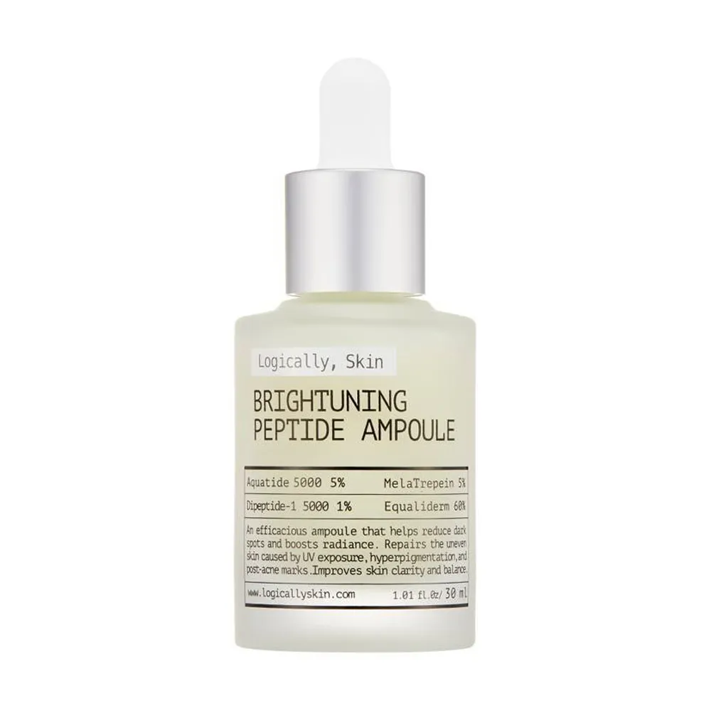 Пептидная сыворотка против пигментных пятен и неровного тона Logically Skin Brightuning Peptide Ampoule, 30 мл