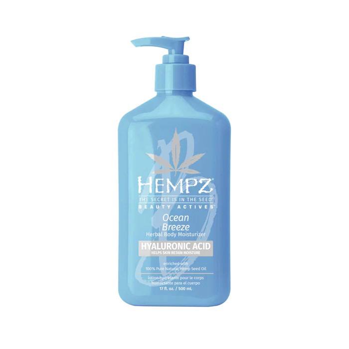 Молочко для тела увлажняющее с гиалуроновой кислотой Hempz Beauty Actives Ocean Breeeze Moisturiser - 500 мл