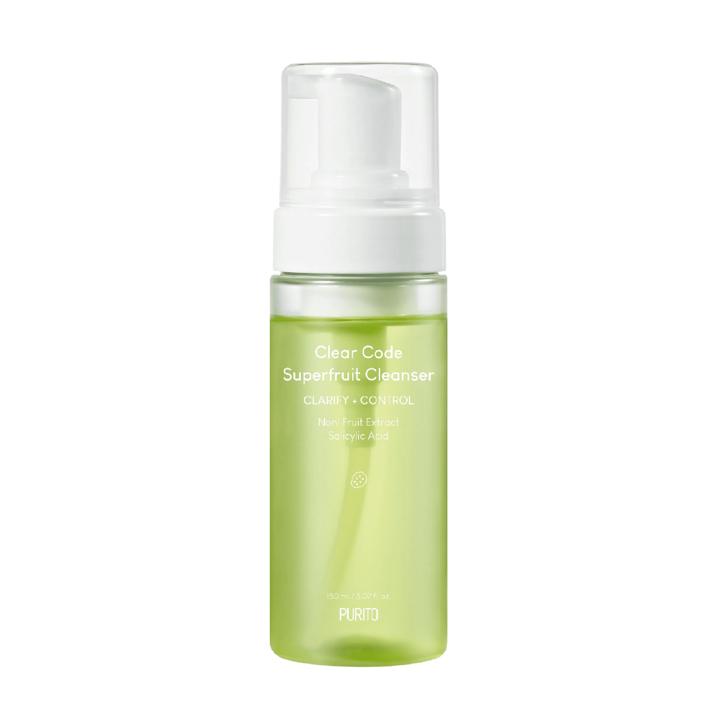 Пенка для глубокого очищения кожи PURITO Clear Code Superfruit Cleanser, 150 мл