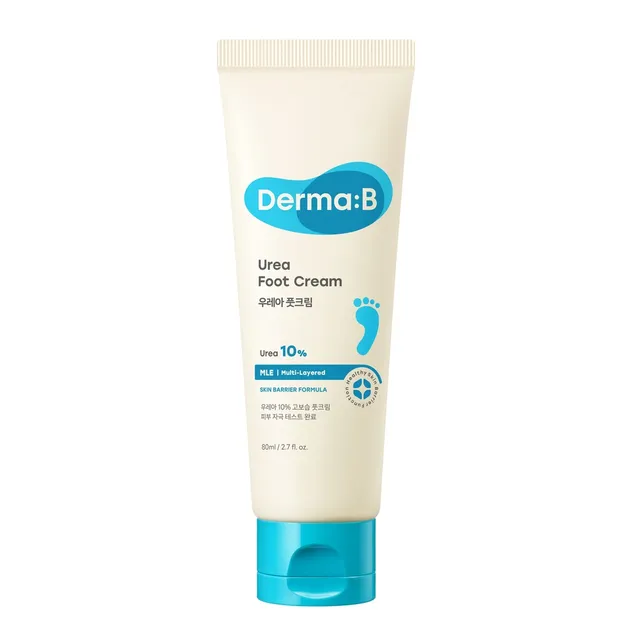 Інтенсивний зволожуючий крем для ніг Derma:B Urea Foot Cream, 80 мл