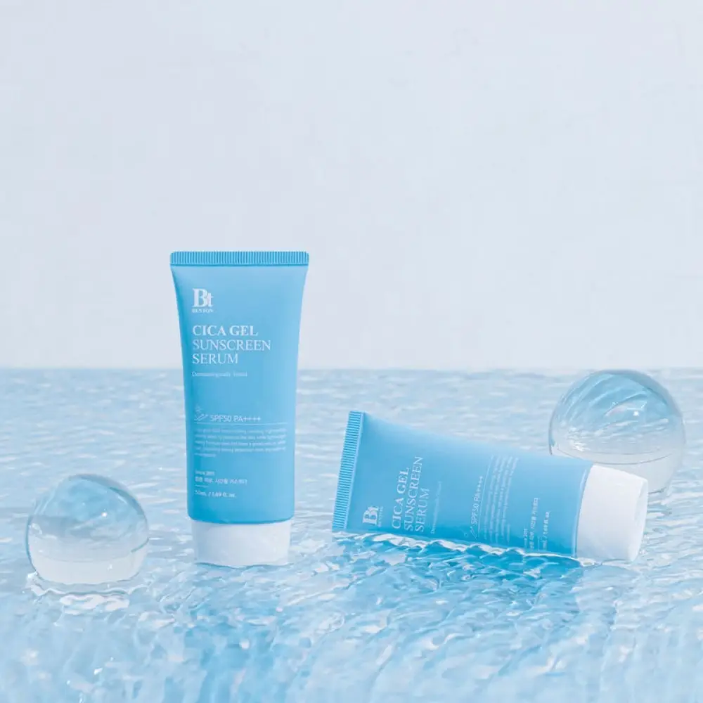 Увлажняющая солнцезащитная крем-сыворотка с центеллой Benton CICA Gel Sunscreen Serum SPF50/PA++++, 50 мл