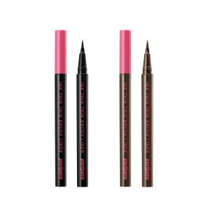 Жидкий лайнер #01 Black Noir с тоненькой кистью PERIPERA INK THIN THIN BRUSH LINER, 0,5г