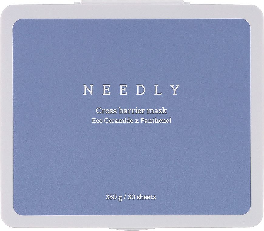 Набор тканевых масок с керамидами и пантенолом Needly Crossbarrier Mask , 30 шт