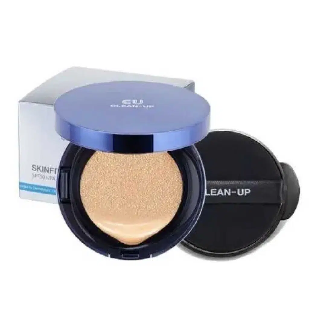 Кушон зі змінним блоком Cuskin Clean-up Skinfit Cushion Pact (SPF 50+/PA+++), 15г.+15г.