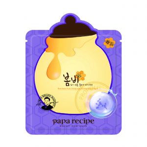 Тканинна маска для зменшення пор з екстрактом меду Papa Recipe Bombee Pore Ampoule Honey Mask, 25 г.