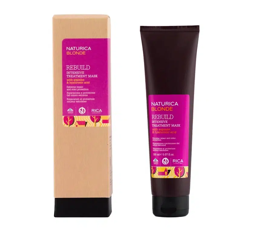 Маска інтенсивної дії для відновлення блонду RICA Rebuild Intensive Treatment Mask, 150 мл