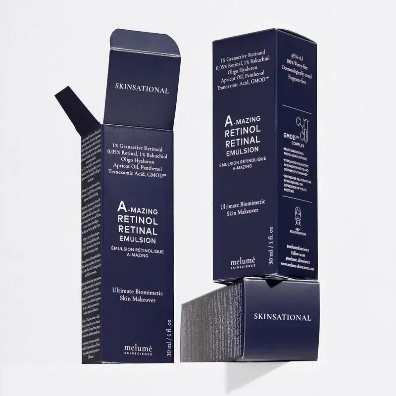 Ночной крем-эмульсия с ретиноидом и ретиналем Melume A-mazing Retinol Retinal Emulsion