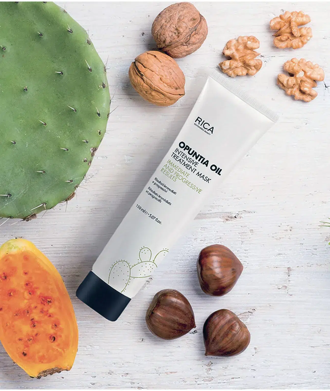 Маска для интенсивного лечения с маслом из опунции RICA Opuntia Oil Intensive Treatment Mask, 150 мл