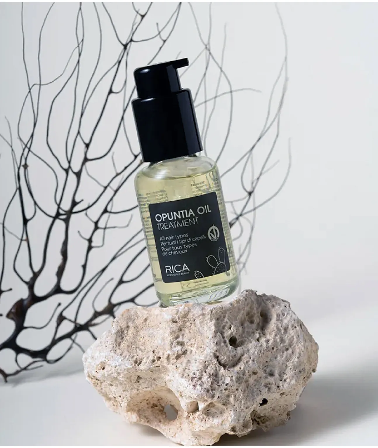 Масло опунции для блеска волос RICA Opuntia Oil Treatment