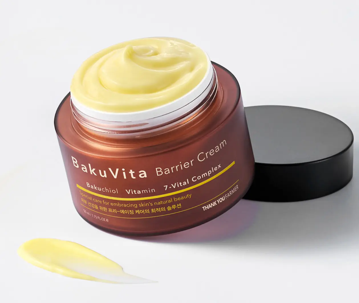Зволожувальний крем з бакучіолом і вітамінами C та E Thank You Farmer BakuVita Barrier Cream 50 ml