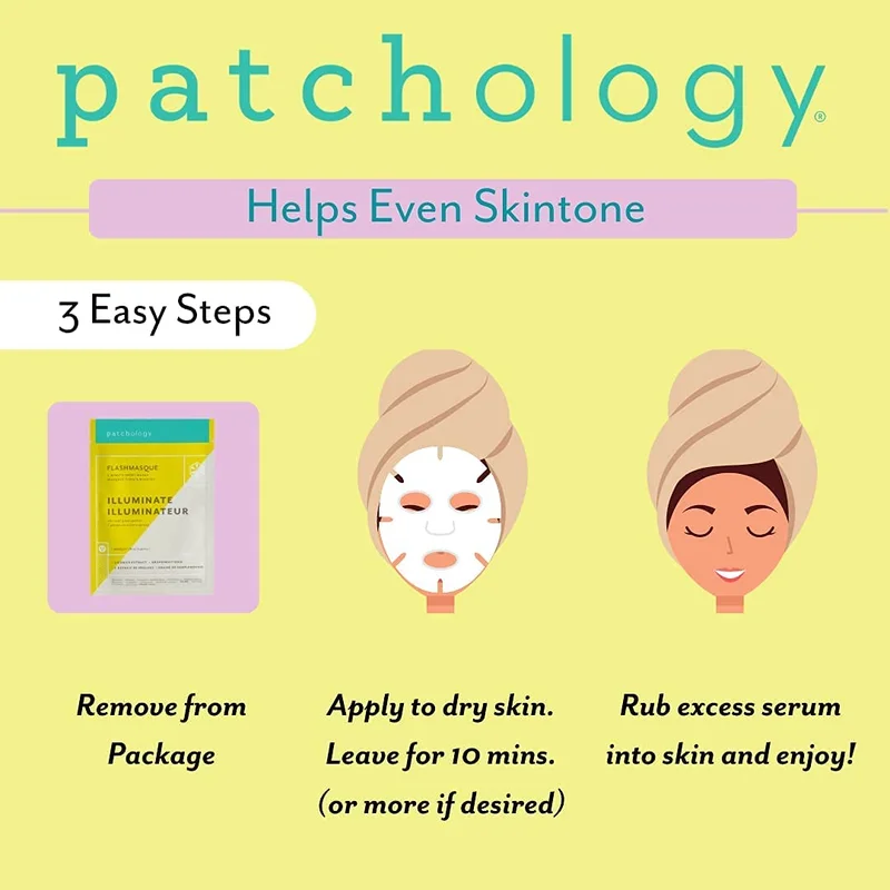 Маска для сяйва шкіри Patchology FlashMasque® Illuminate 5 Minute Sheet Mask, 2 шт