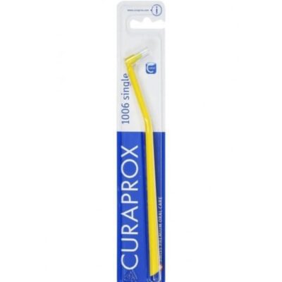 Монопучкова щітка Curaprox CS 1006 SINGLE and SULCULAR, 6 мм - Жовта