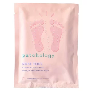 Освіжаюча маска для ніг з екстрактом троянди Patchology Serve Chilled Rosé Toes, 1 шт