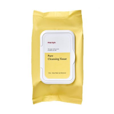 PURE CLEANING TISSUE<br>Салфетки очищающие для снятия макияжа, 80 шт