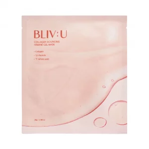 Гелева маска з колагеном BLIV:U Collagen Bouncing Firming Gel Mask 28 г.