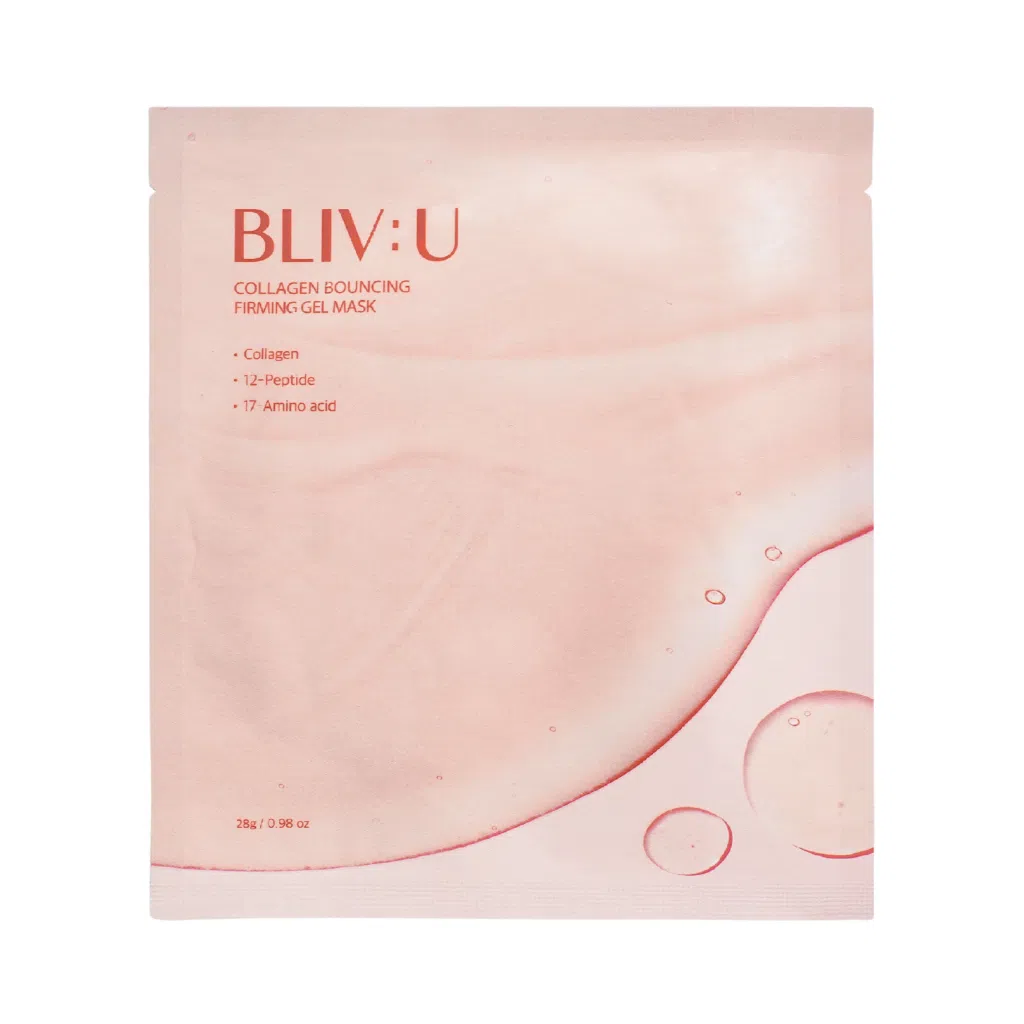 Гелевая маска с коллагеном Bliv:U Collagen Bouncing Firming Gel Mask 28 г.