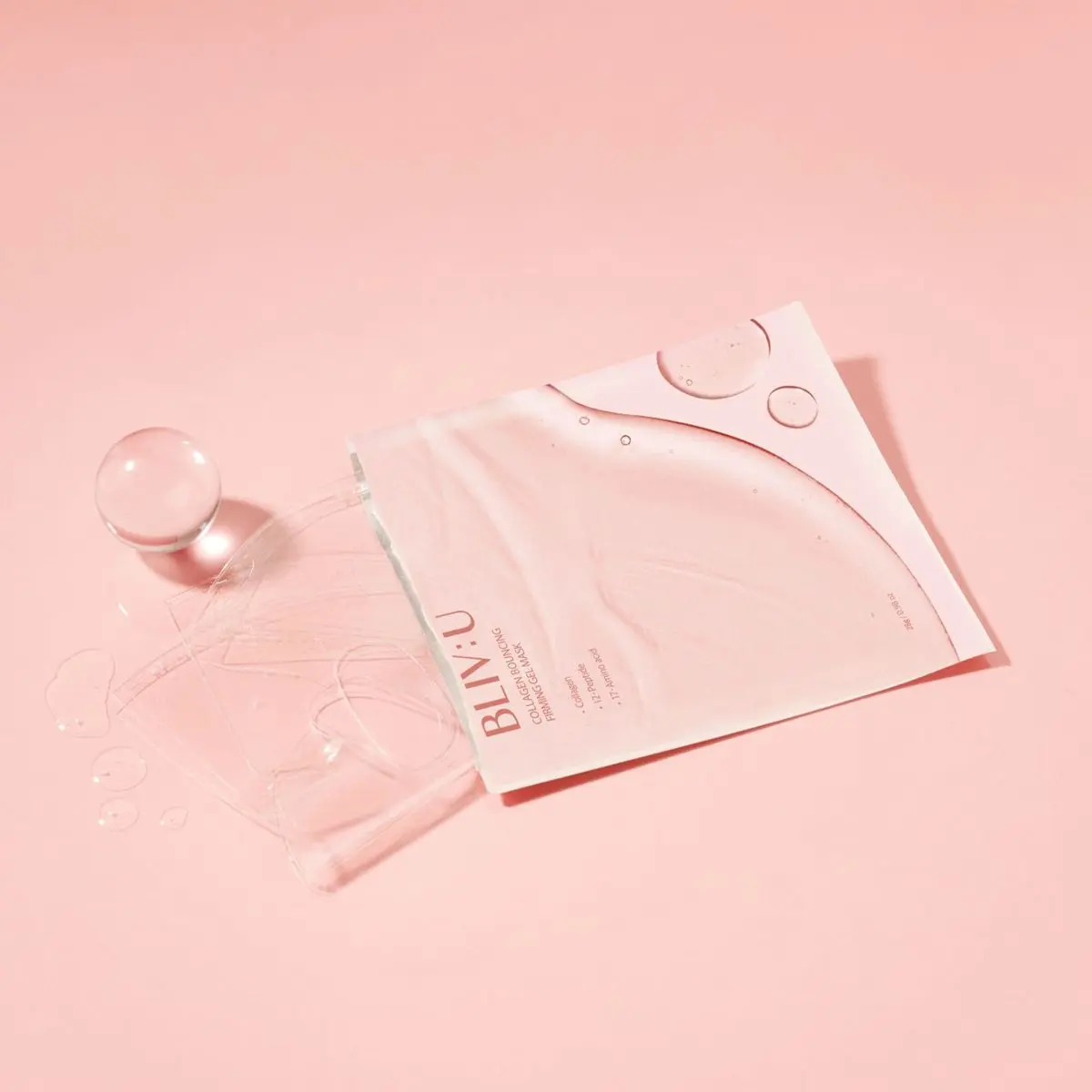 Гелева маска з колагеном Bliv:U Collagen Bouncing Firming Gel Mask 28 г.