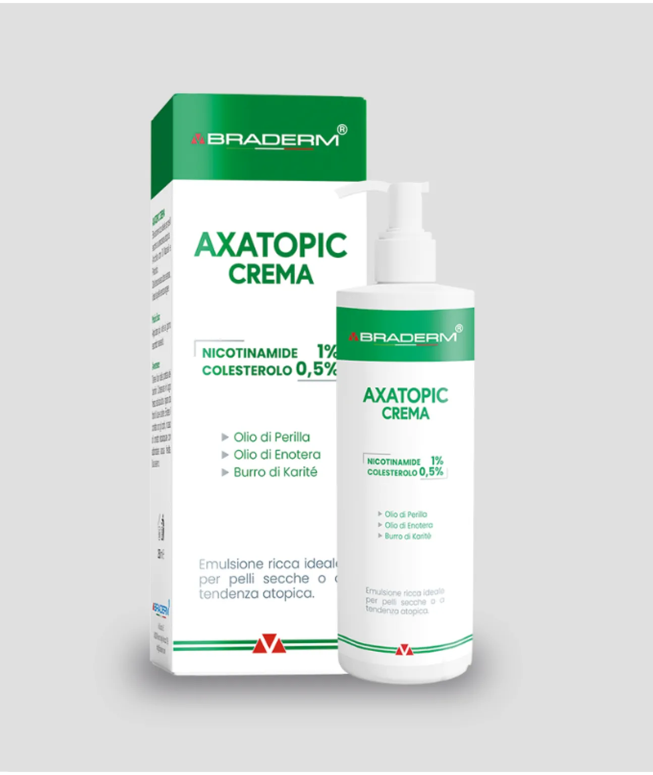 Зволожуальна емульсія миттєвої дії Braderm Axatopic Cream, 250 мл