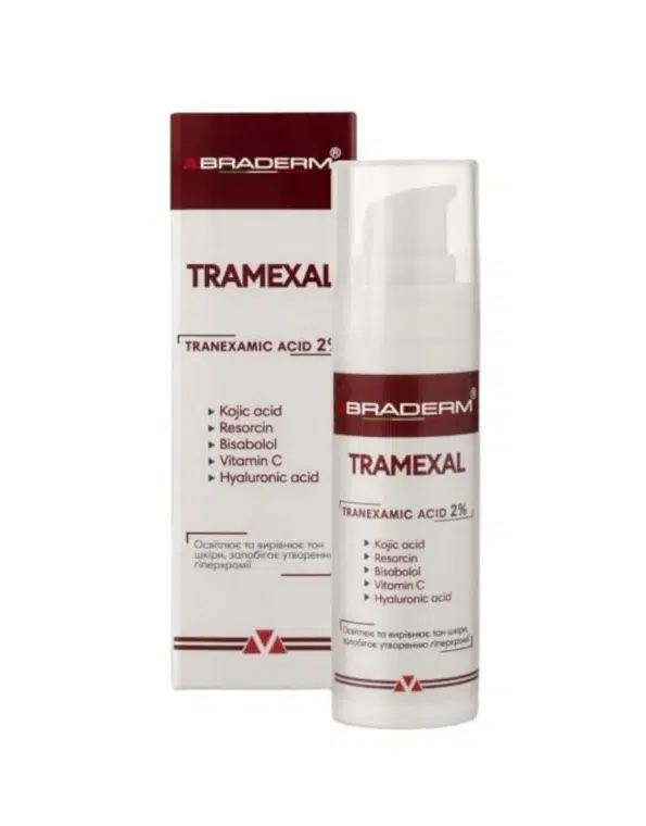 Освітлююча емульсія проти пігментації Braderm Tramexal Cream, 30 мл