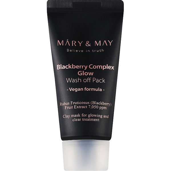 Антиоксидантная глиняная маска с экстрактом ежевики MARY&MAY BLACKBERRY COMPLEX GLOW WASH OFF PACK,30 г