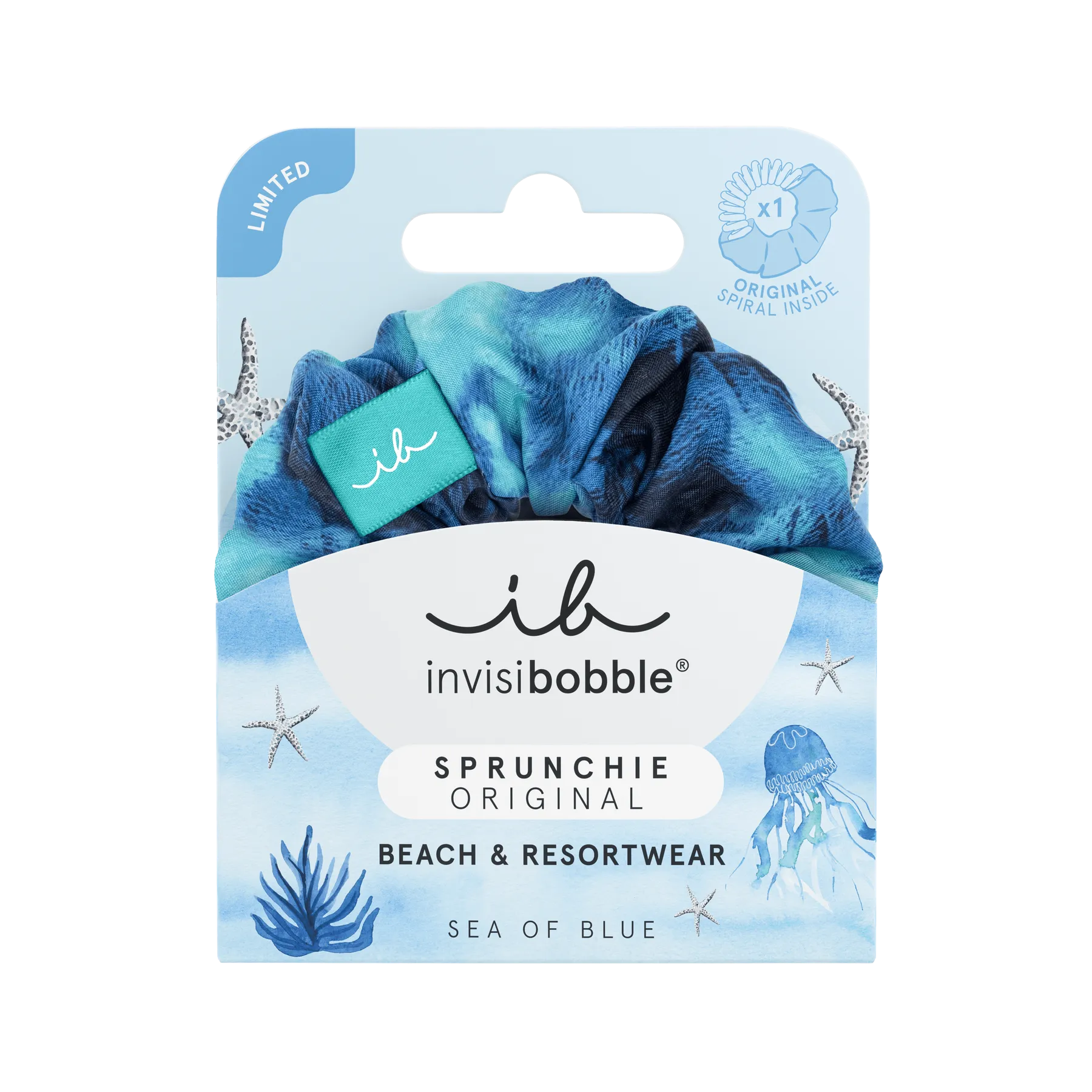 Резинка-браслет для волос invisibobble SPRUNCHIE Bikini Sea of Blues