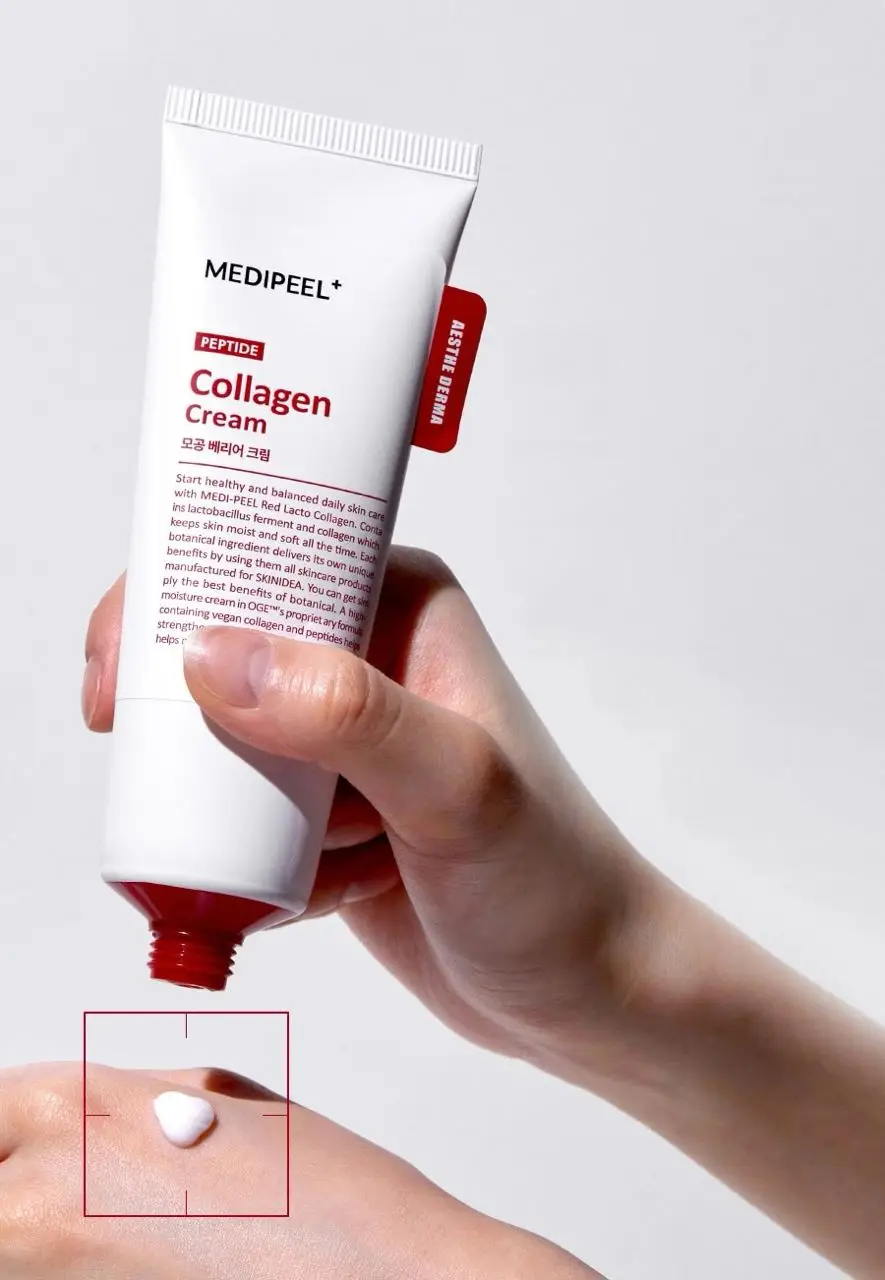 Бар’єрний крем для обличчя з колагеном Medi-Peel Red Lacto Collagen Cream, 80 мл