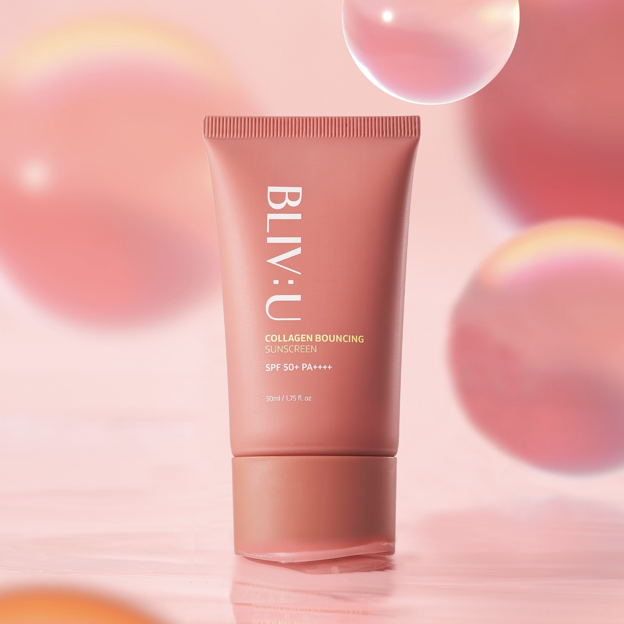 Солнцезащитный крем с коллагеном Bliv:U Collagen Bouncing Sunscreen, 50 мл