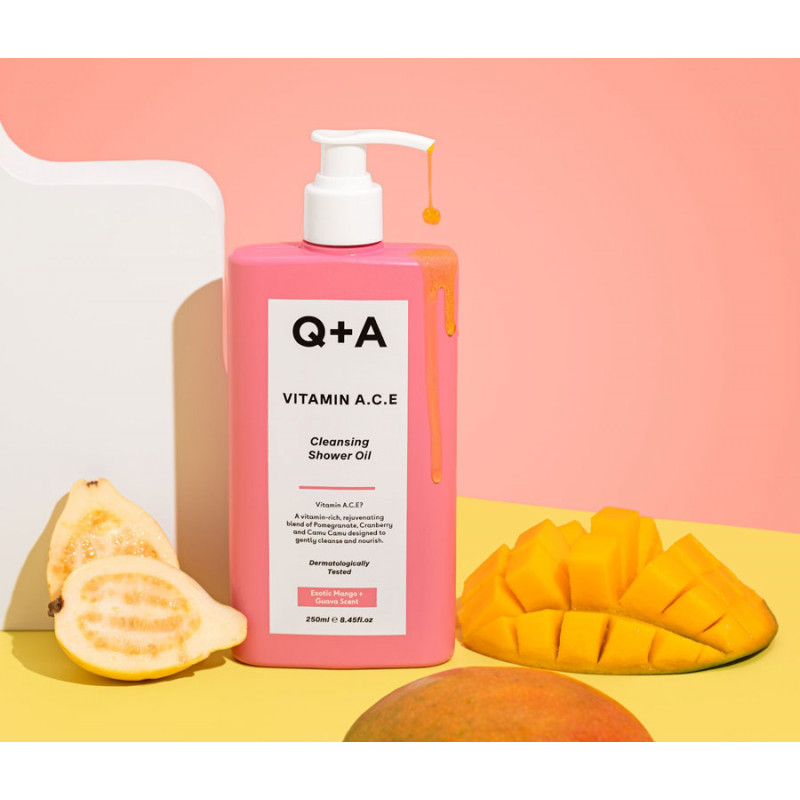 Витаминизированное масло для душа Q&A Vitamin A.C.E Cleansing Shower Oil, 250 мл