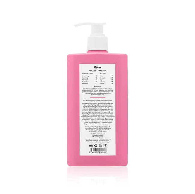 Витаминизированное масло для душа Q&A Vitamin A.C.E Cleansing Shower Oil, 250 мл