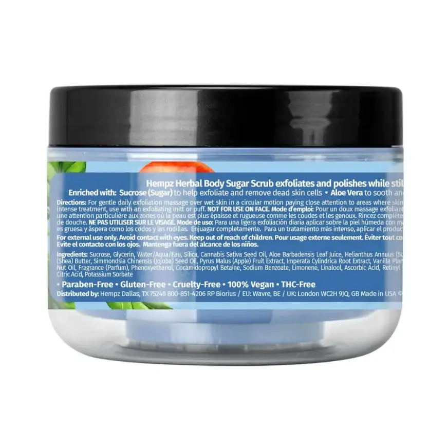 Скраб цукровий Потрійне зволоження Hempz Triple Moisture Fresh Citrus Herbal Sugar Scrub
