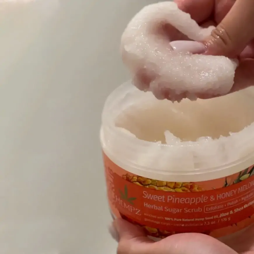 Скраб цукровий Солодкий ананас та Медова диня Hempz Sweet Pineapple and Honey Melon Herbal Sugar Scrub