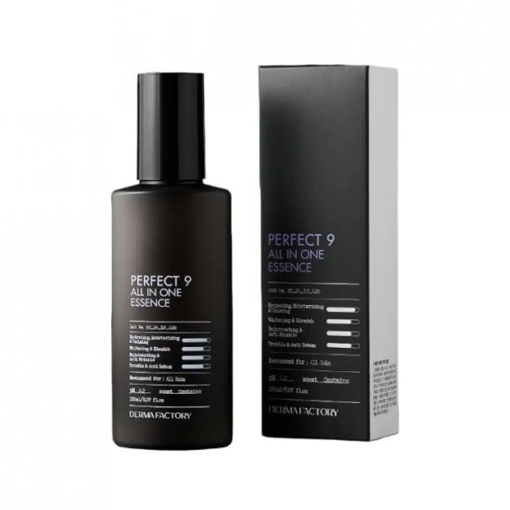 Гелевая эссенция для мужской кожи Derma Factory Perfect 9 All In One Essence, 150 мл